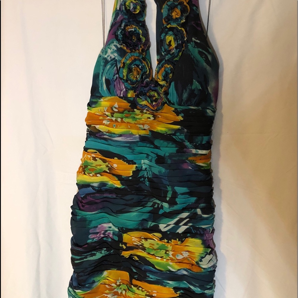 Adrianna Papell halter top dress